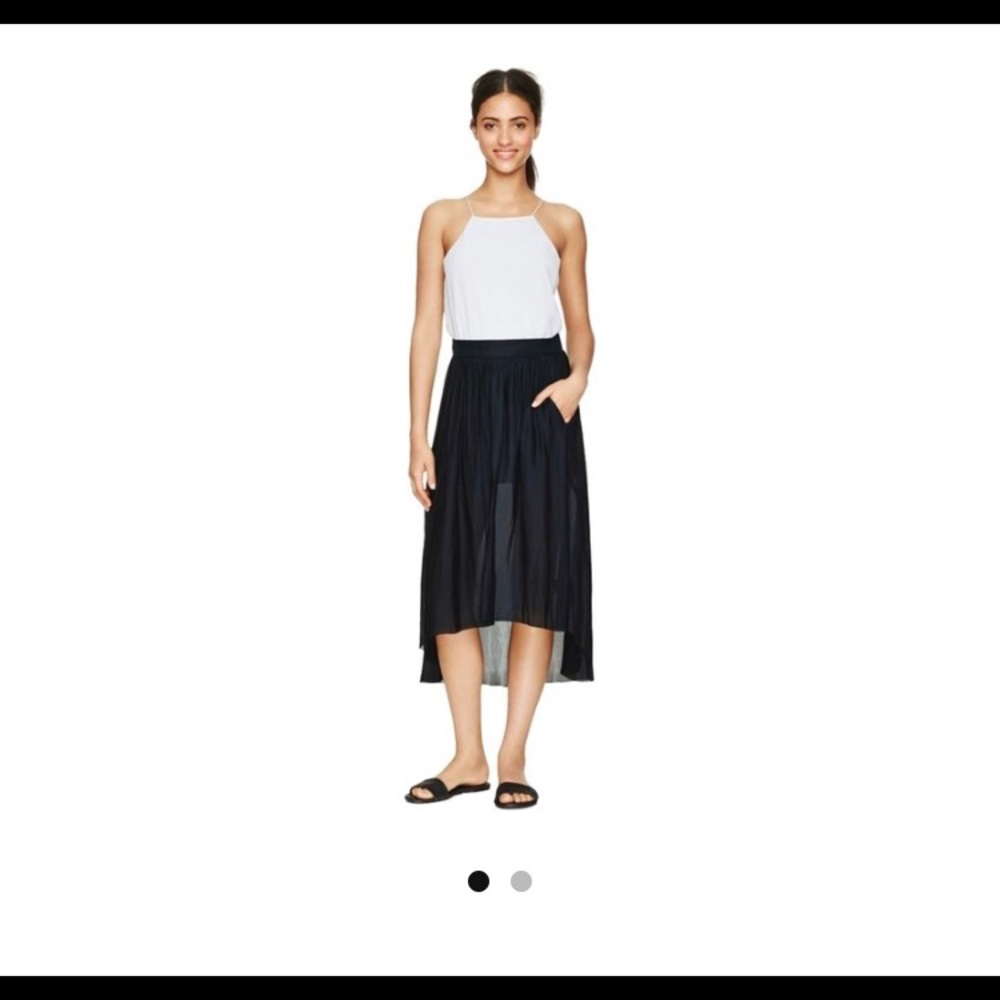 Aritzia Talula high low lined midi skirt, XXS